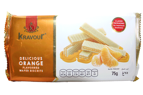 Kravour Delicious Orange Wafer