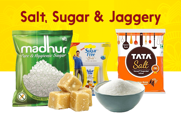 Salt, Sugar & Jaggery